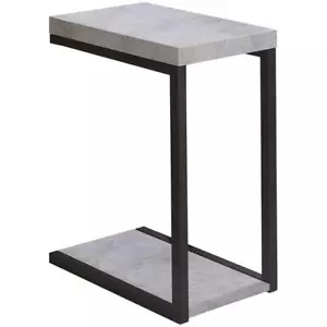 Coaster Contemporary Wood Rectangular 1-Shelf Accent Table in Gray - Picture 1 of 2