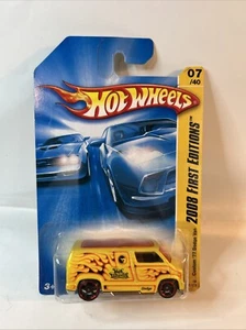 Hot Wheels 2008 New Models #7 Yellow Custom '77 Dodge Van - Picture 1 of 6