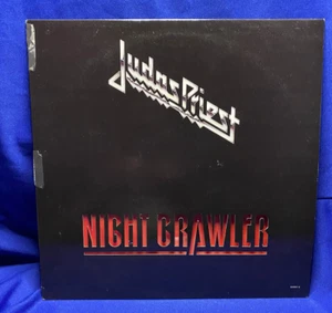 JUDAS PRIEST NIGHT CRAWLER 45RPM Max Single Red Vinyl Metal LP Die Cut UK Import - Picture 1 of 9