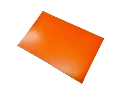 Hoja de goma de silicona almohadilla sólida de alta temperatura roja/naranja comercial 4" x 8" x 1/8" Foto 1 de 4