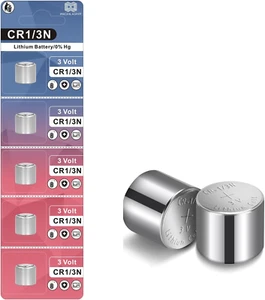 CR1/3N 1/3N DL1/3N 3V Lithium Battery High Capacity 170Mah 5Pcs - Picture 1 of 7