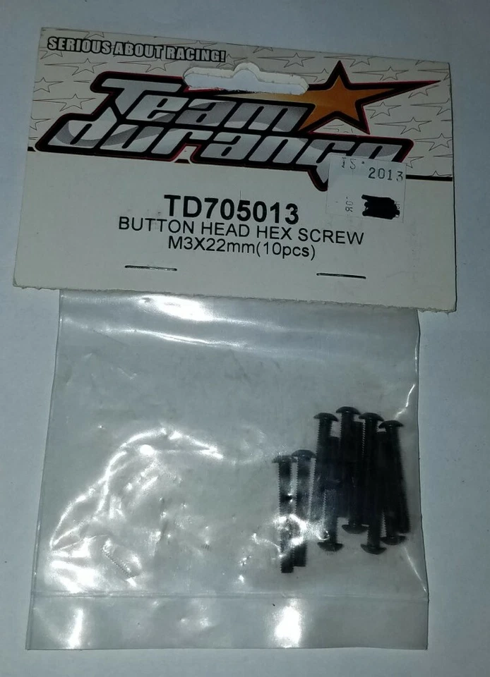 Team Durango Button Head Hex Screw m3x22mm Rc Racing Hardware 10 pcs TD705013 - Image 1 of 1