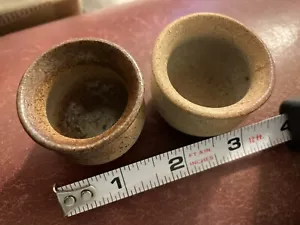 ARTIST-SIGNED Dollhouse Miniature POTTERY PAIR, 1990s - Picture 1 of 7