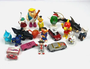 Lot Junk Drawer Toys Simpsons Sesame Street Tootsie Toy Flinstones Welly VTG - Picture 1 of 11
