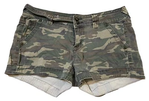 Industrial Cotton Canvas Shorts Junior’s Camo Print Women’s 11 - Picture 1 of 7