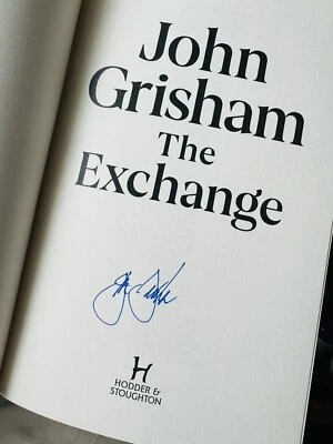 JOHN GRISHAM SIGNED FIRST EDITION THE EXCHANGE HB THE FIRM NOVELS - Image 1 of 3