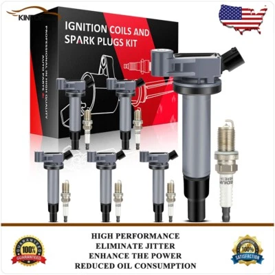Ignition Coils & Iridium Spark Plugs Kit For 2002-2003 Lexus ES300 V6 3.0L - Image 1 of 4