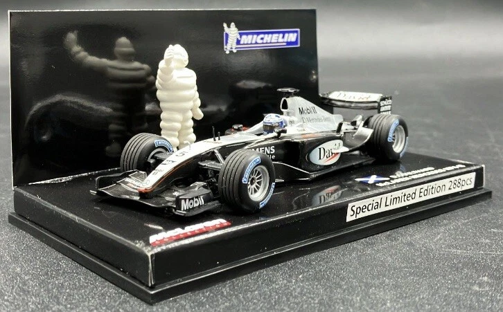 Minichamps 1/43 Mclaren Mercedes MP4-18 Michelin D. Coulthard LE 288 piezas Foto 1 de 4