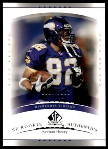 2003 SP Authentic Keenan Howry Rookie /1200 Minnesota Vikings #190 R36
