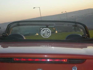 MG MGF MGTF TINTED WIND DEFLECTOR, no drilling fits in minutes, free  logo - Picture 1 of 1