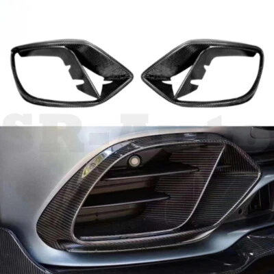 ДЛЯ 19-20 Mercedes-Benz AMG GT50 GT53 карбоновое волокно передняя рама противотуманных фар tuyere - Изображение 1 из 4