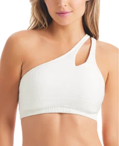 Jessica Simpson One-Shoulder Slash Bikini Top Natural Size S 1758 - Picture 1 of 1