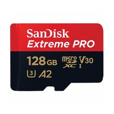 SanDisk MicroSD 128GB Extreme Pro 170MB/s Class10 V30 UHS-I Action Camera Memory