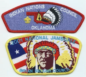 LOT OF 2 CSP/JSP - INDIAN NATIONS COUNCIL - S-3 & 2001 NATIONAL JAMBOREE - Bild 1 von 1