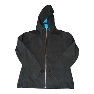 DESCENTE Womens Black Hooded Ski Jacket Sz 10 D7-6915 - Picture 1 of 21