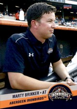 2016 Aberdeen Ironbirds Choice #33 Marty Brinker Youngstown Ohio Baseball Card