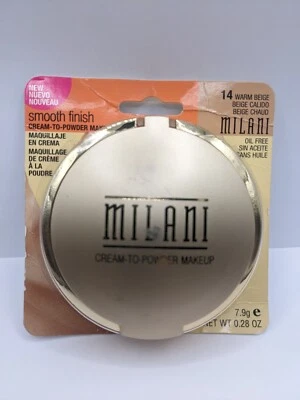 Milani Smooth Finish Cream To Powder Foundation 14 Warm Beige 7.9g / 0.28 new. - Image 1 of 4