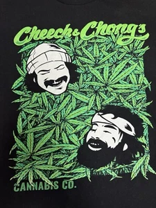 Cheech & Chong Cannabis Co. Shirt Black Green 2XL XL - Picture 1 of 5
