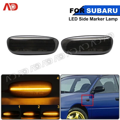 Lámpara de señal delantera LED secuencial para 93-01 Subaru Impreza 84401FA050 Foto 1 de 4
