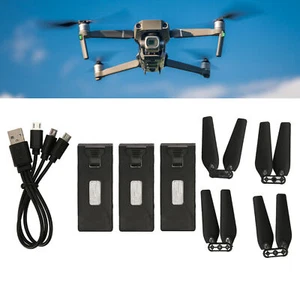 3x 3.7V 1800mAh Drone Battery RC UAV Battery with Propeller Blade for E88 E88PRO - Picture 1 of 22