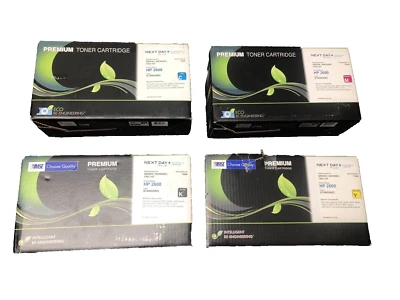 LOTE DE 4X MSE LaserLab Cartucho de Tóner 124A Negro Compatible HP 2600 Foto 1 de 4