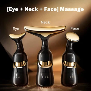 Face Massager Electric Facial LED Beauty Neck Face Lifting Anti Aging Care Women - Picture 1 of 10