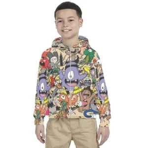 Kids Hoodie Monster Cartoon Design 7434105519533 Hoodie Unisex For Children - Picture 1 of 4