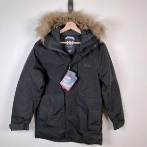 Helly Hansen Men’s Dubliner Parka Coat Black Size XS NWT* - Picture 1 of 15