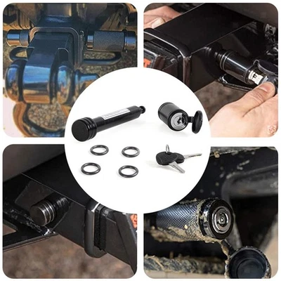 Trailer Pin Locks Antitheft Hitch Locking Receiver Pin Fits 2" Receiver Tubes - Bild 1 von 4