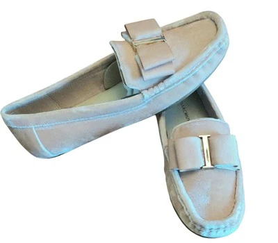 Isaac Mizrahi Live! Mocasines de Terciopelo con Lazo de Grosgrain Rubor Rosa 6 1/5 M Nuevos Foto 1 de 4