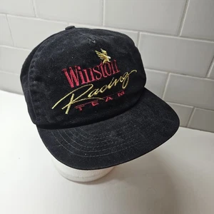 De colección Winston Racing Team Snapback Negro Terciopelo Sombrero Gorra Logo NASCAR - Imagen 1 de 9