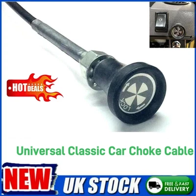 Universal Classic Car Choke Cable Pull Twist & Lock 60" Long Mini Kit Car BMC - Image 1 of 4