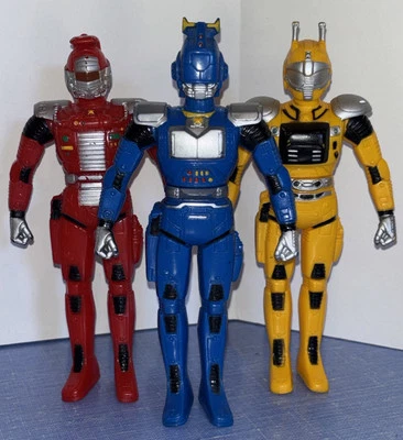 Exceedraft Sofubi Soft Vinyl Figure Set Of 3 Exceed Draft Bandai Popy 1992 Japan - Image 1 of 4