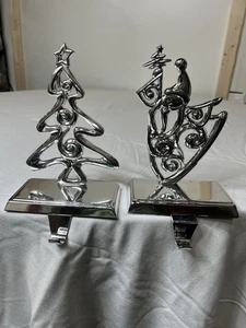 The Christmas Shop Christmas Medias Colgador 2 Plata Total - Imagen 1 de 5