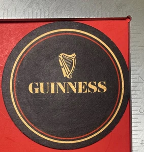 GUINNESS HARFE 4 ZOLL RUNDER BIERUNTERSETZER - Bild 1 von 2