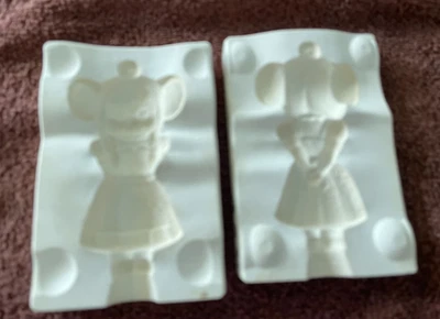 Alberta A324 - Molde de cerámica adorno ratón niña bávara Foto 1 de 4