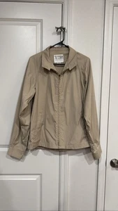 Vintage London Fog Men's 42 Long Tan Zip Jacket Weatherwear Harrington Coat - Picture 1 of 3