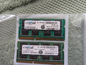 CRUCIAL 8GB DDR3 1600 SODIMM 1.35V  & 4GB DDR3 PC3 12800 SODIMM LAPTOP RAM - Picture 1 of 2