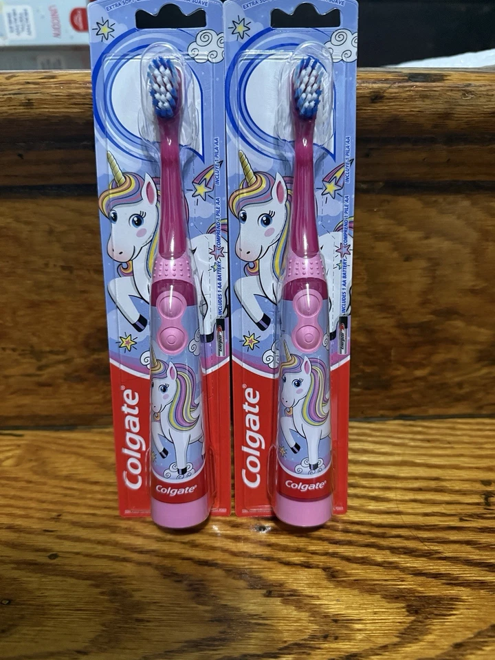 2 Colgate Sonic Power Toothbrush Rainbow Unicorn Foto 1 de 1