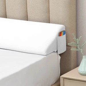 Queen Size Bed Wedge Pillow for Headboard Gap/Long Bed Wedge Gap Filler/Mattr... - Picture 1 of 7