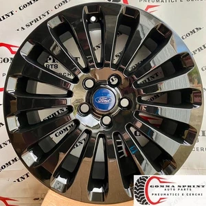 4 CERCHI IN LEGA ORIGINALI RAGGIO 17 FORD FOCUS NERO LUCIDO - Foto 1 di 9