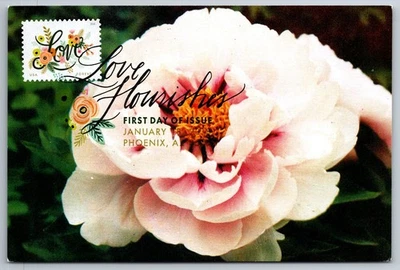 #5255 Love Flourishes FDC Maxi Card - Image 1 of 2