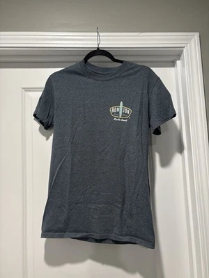 Camiseta gris manga corta cuello redondo Ron Jon para hombre talla pequeña Foto 1 de 2