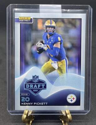 2022 PANINI INSTANT NFL DRAFT NIGHT STEELERS KENNY PICKETT Rookie RC SP 1/3171 - Image 1 of 2