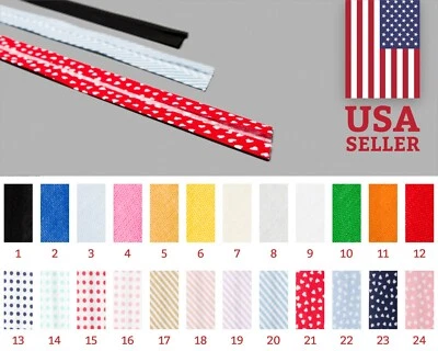 20mm Single fold bias tape made in Spain - Ships from NY - ideal for face masks - Image 1 of 4