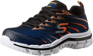 Skechers Kinder Nitrate Schnürschuh Sportschuh royal/orange 2,5 M, NEU OHNE KARTON - Bild 1 von 1