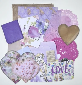 Disney Daiso Tangled Rapunzel Junk Journal Kit Craft Scrapbook Paper Stickers - Picture 1 of 9