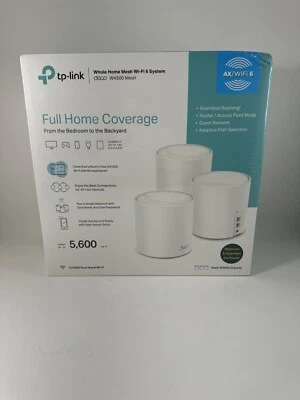 TP-LINK Deco (3pack) SEALED AX1500 Dual Band Wifi Home Mesh Wifi 6 System WHITE - Image 1 of 4