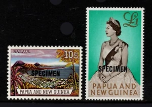PAPUA & N.G. 1963 10er & 1€ "EXEMPLAR", SG 44/45er, FINE MINT, KAT 90€ - Bild 1 von 2
