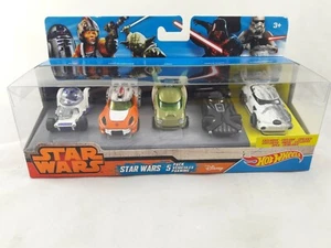 Paquete de 5 coches Hot Wheels Star Wars R2-D2, Luke, Yoda, Vader y Stormtrooper - Imagen 1 de 6
